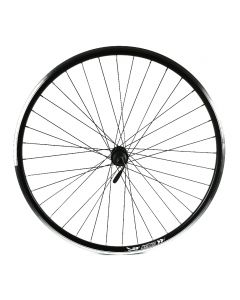 AX Front wheel alu black 28"-622x18, 2 walls,Shimano centerlock with QR