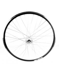 AX Front wheel alu black 28"-622x18, 2 walls, alu hub dynamo Nexus